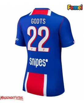 Paris Saint-Germain Mika Godts #22 Tricou Fotbal Replică 2026-27 Femei Acasa Paris Saint-Germain Mika Godts #22 Tricou Fotbal Replică 2026-27 Femei Acasa